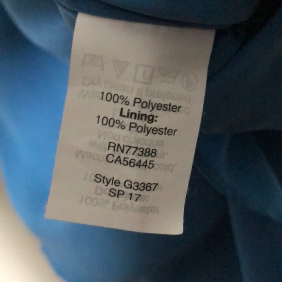 J Crew Blue Scallop Neck Strappy Blouse - Picture 10 of 10